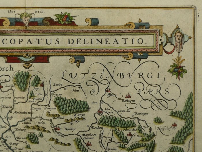 Europa - Belgien / Luik / Limburg / Maastricht / Hasselt; Petrus Kaerius / W. Blaeu - Leodiensis Episcopatus delineatio - 1612