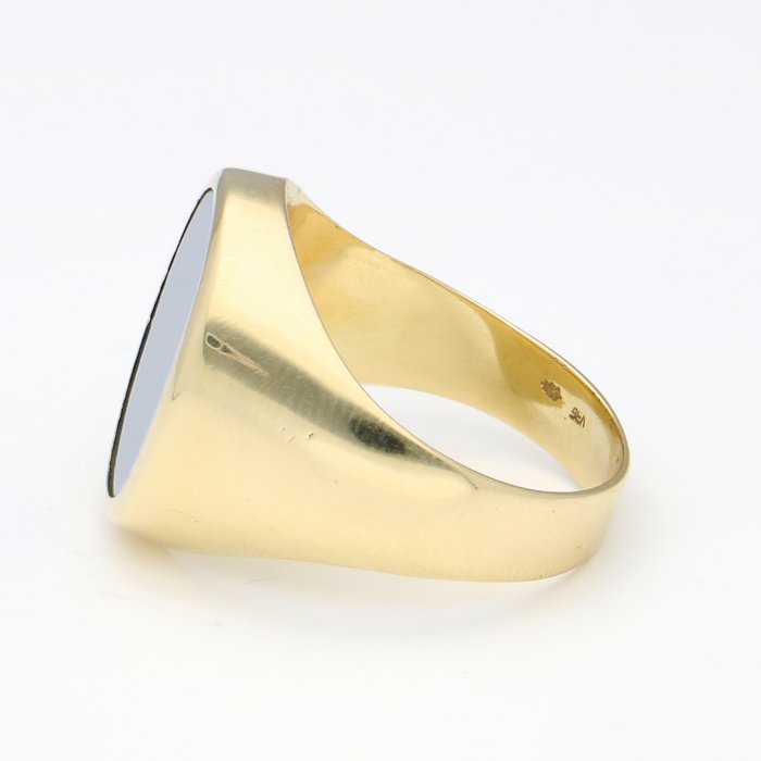 Ring - 14 karat Gulguld - Lagensteen