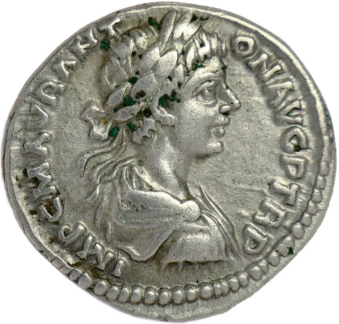 Romerriget (Provinsielt). Caracalla (AD 198-217). Denarius Laodicea ad Mare Mint - 198 A.D. - BEAUTIFUL PORTRAIT