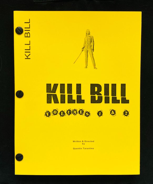 Kill Bill - Tarantino - Volume 1  2 - Original Script Copy from the Production Company.