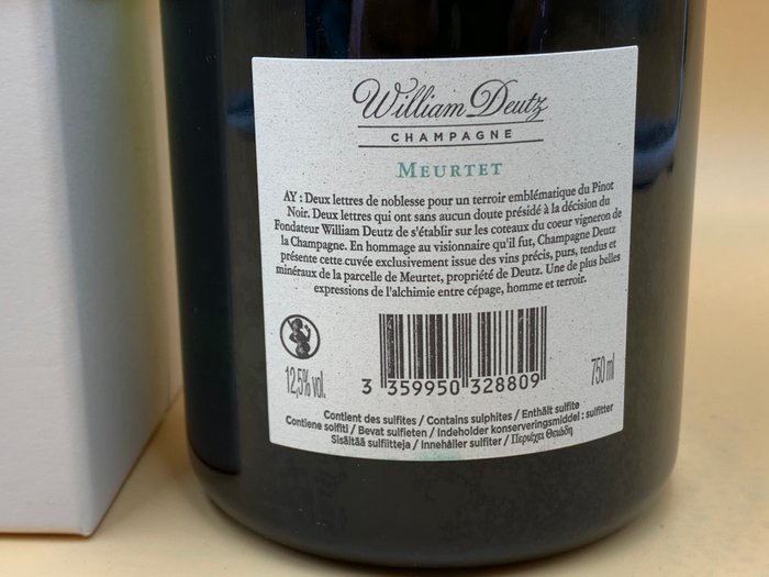 2015 Deutz, William Deutz Meurtet - Champagne Brut - 1 Flaske (0,75L)