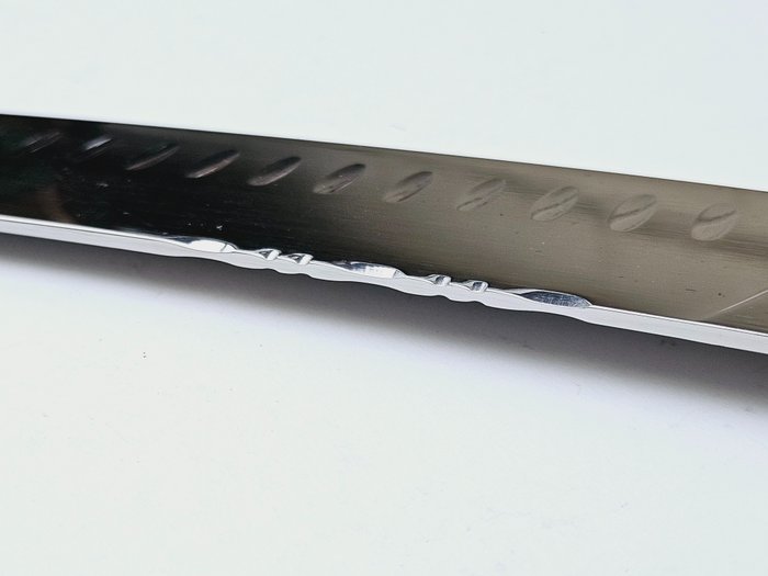 Laguiole - Santoku Knife - Olive Wood - incl. Certificate - Køkkenkniv - Rustfrit stål - Holland