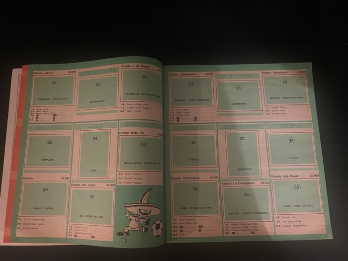 Panini - Mexico 86 World Cup - 1 Empty Album