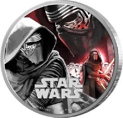 Niue 2 Dollars 2016 Star Wars - Kylo Ren™ 1 Oz (999)