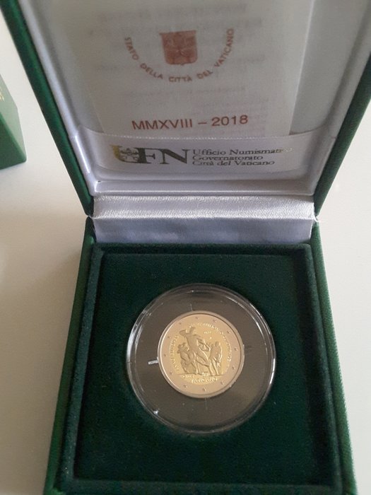 Vatikanstaten. 2 Euro 2018 "Patrimonio culturale" Proof  (Ingen mindstepris)