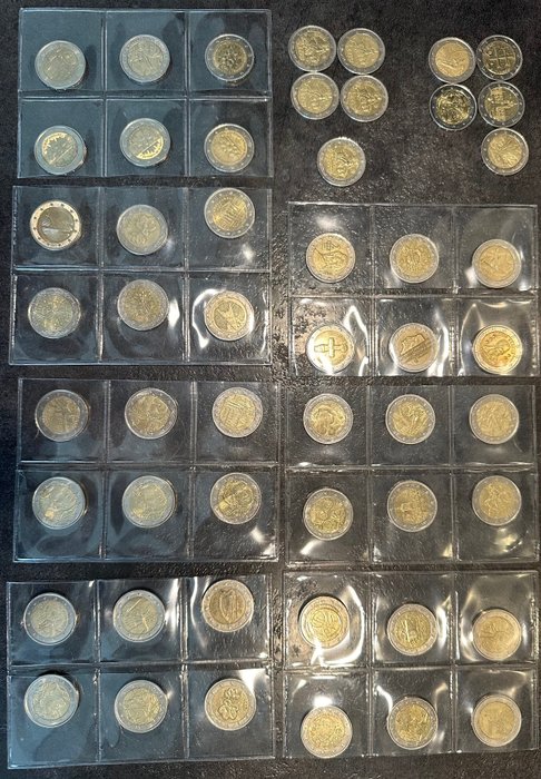 Europa. 2 Euro Various Years (52 monnaies)  (Ingen mindstepris)