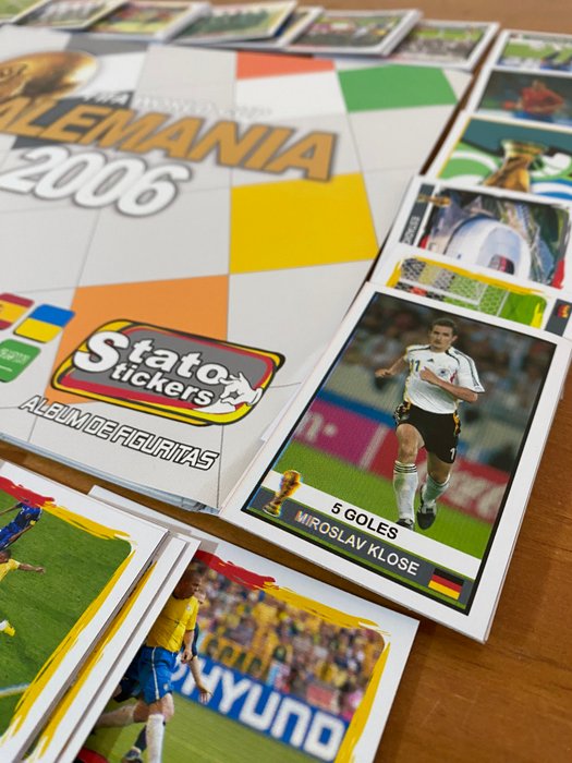 Tato Stickers - WC Alemania 2006 - Lionel Messi, Cristiano Ronaldo - 1 Empty album + complete loose sticker set