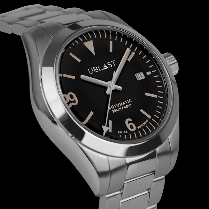 Ublast - Explorer - UBEXDA40BK - Automatic Swiss MOVT - Mænd - Ny