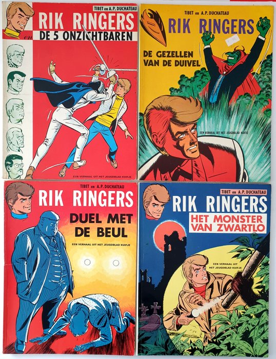 Rik Ringers - Nrs 10 13 14 15 - 4 Album - Første udgave - 1970/1972