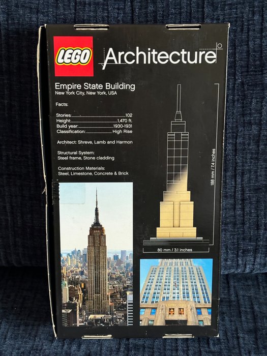 Lego - Architecture - 21002 - Empire State Building - 2000-2010 - Danmark