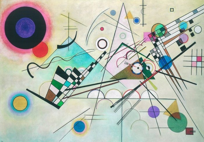 Kandinsky (after) - Composicion Musical nº 8  - Big Size XL - Licensed Print