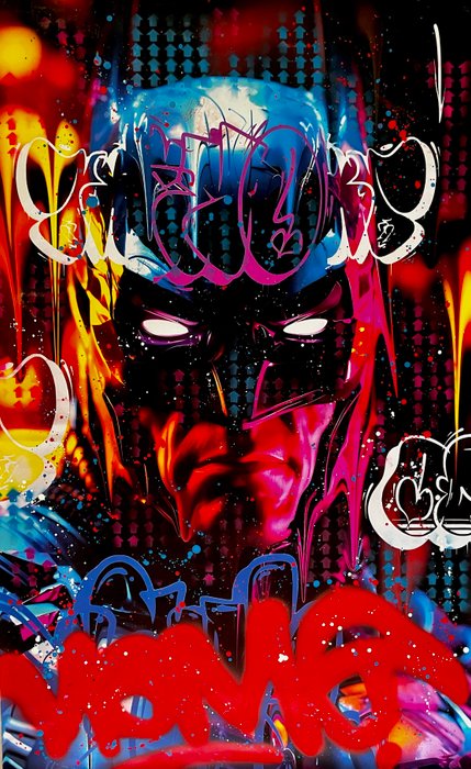 Moabit - Super Street Batman , Neon Red XXL