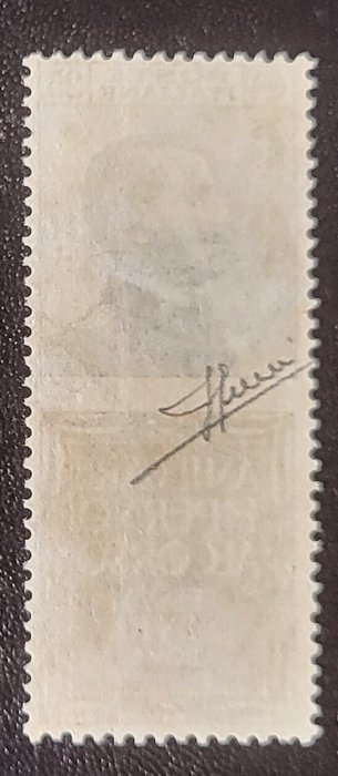 Italien Kongerige  - 1924-25 Reklame, Piperno, 25 Cent Original brugt, Sorani certificeret, top kvalitet, n.6