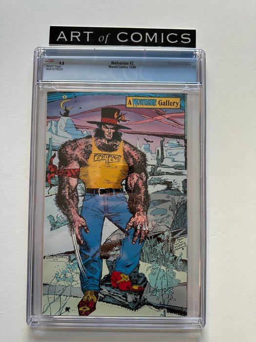 Wolverine #2 - Silver Samurai, Jessica Drew Appearance - CGC Graded 9.8 - Extremely High Grade!! - White Pages!! - 1 Graded comic - Første udgave - 1988