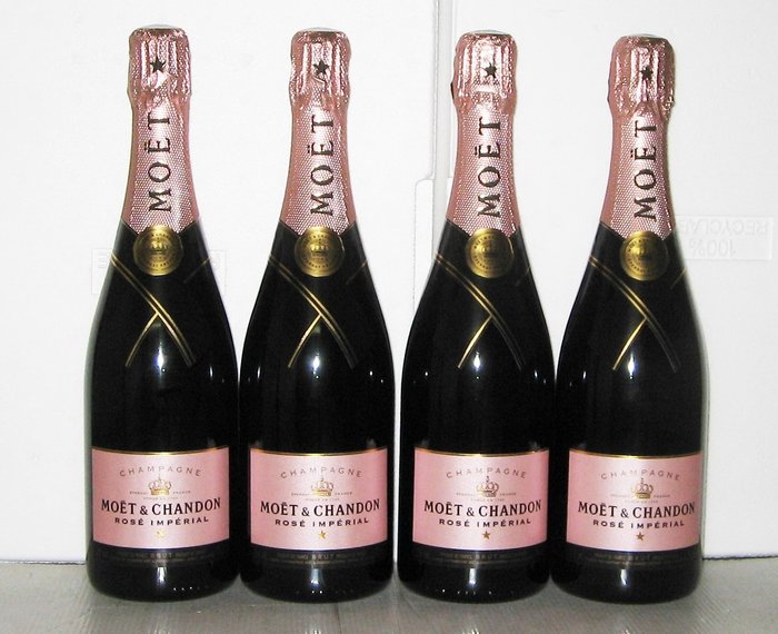 Moët  Chandon, Impérial Rosé - Champagne Brut - 4 Flasker (0,75 L)