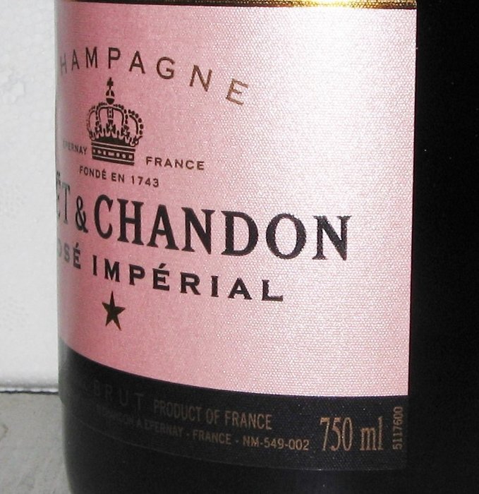 Moët  Chandon, Impérial Rosé - Champagne Brut - 4 Flasker (0,75 L)