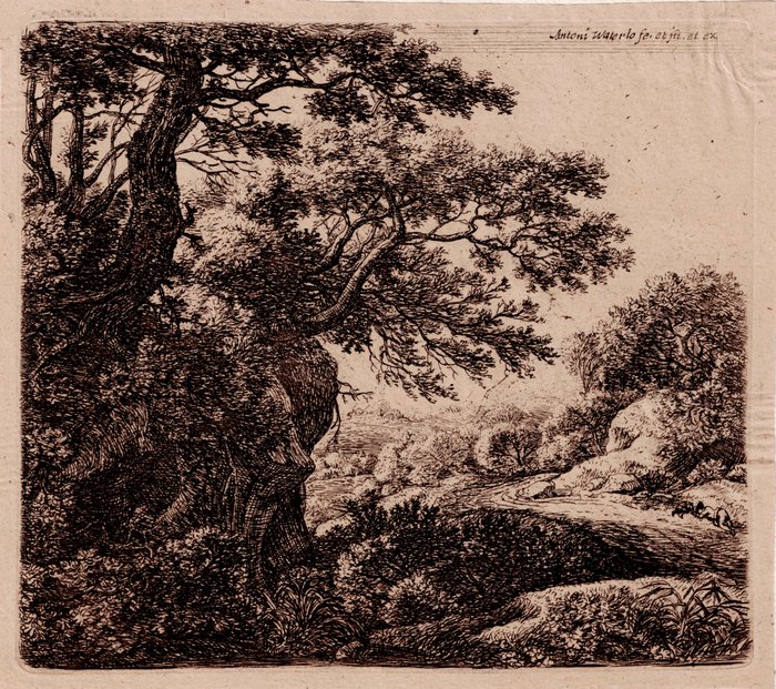 Anthony Waterloo (1609-1690) - Pair of Landscapes (Bartsch 34-49)