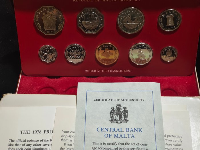 Malta. Proof Set 1978  (Ingen mindstepris)