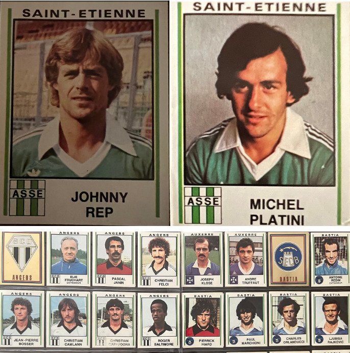 Panini - Football 81 France - Including Platini - 1 Complete loose Sticker Set