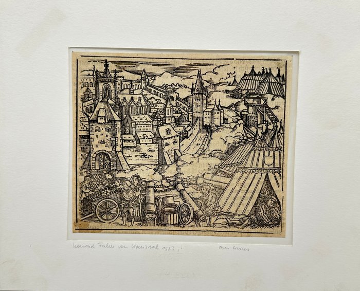 Conrad Faber von Kreuznach / Titus Livius - Romisch Historien - Siege of the City of St. Wendel - 1533