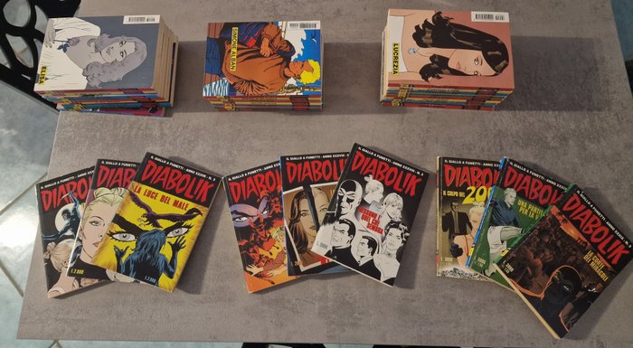 Diabolik nn 1/12 - nn 1/12 - nn 1/12 - complete - anno XXXVII - XXXVIII - XXXIX - 36 Comic - Første udgave