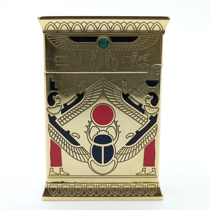 ST Dupont - Pharaoh - Lighter - Forgyldt kinesisk lak