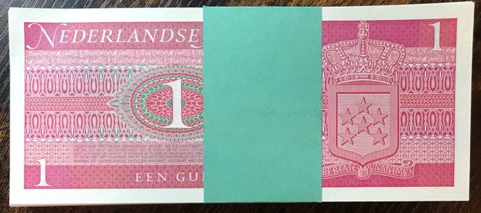 Hollandske Antiller. - 100 x 1 Gulden 1970 - original bundle - Pick 20  (Ingen mindstepris)