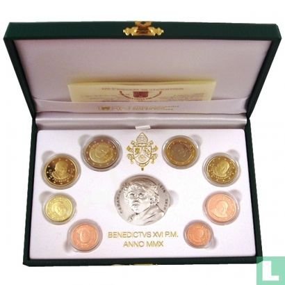 Vatikanstaten. Proof Set 2010 (incl. medaglia in argento)  (Ingen mindstepris)