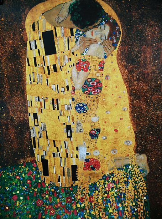 Gustav Klimt (after) - El Beso - (The Kiss)