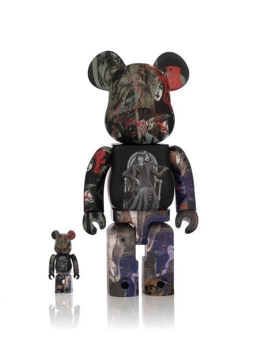 Medicom Toy Be@rbrick - 400%  100% Bearbrick Set - S'YTE x Junji Ito TOMIE