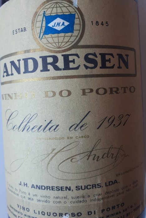 1937 Porto Andresen - Colheita Port - Flasket 1972 -  Douro  - 1 Flaske (0,75L)