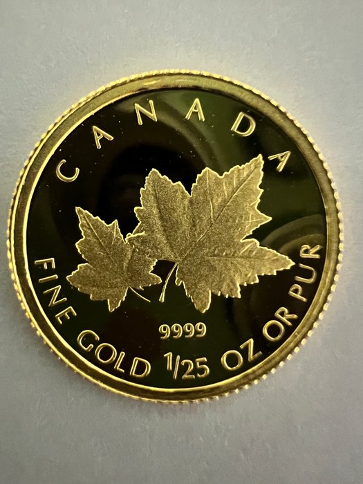 Canada 50 Cents 2009 Maple Leaf 1/25 Oz (999)  (Ingen mindstepris)