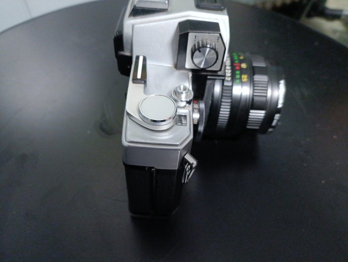 Ricoh TLS 401 mit Zenit MC Helios 58mm/2 44M-6 Reflekskamera med enkelt linse (SLR)