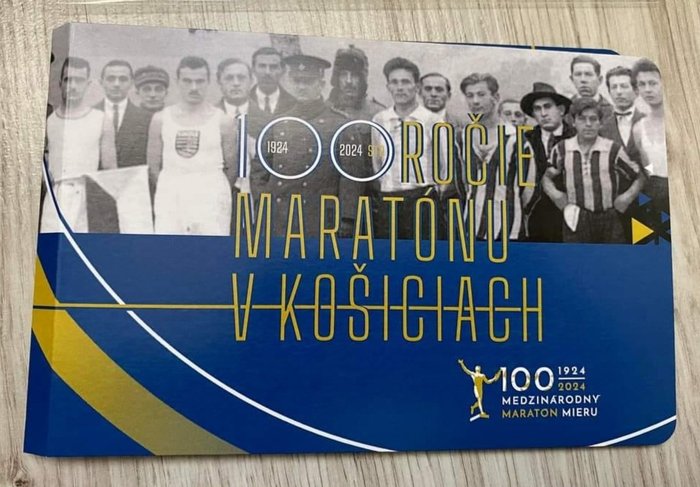 Slovakiet. 2 Euro 2024 ''Košice International Marathon'' in Coincard  (Ingen mindstepris)