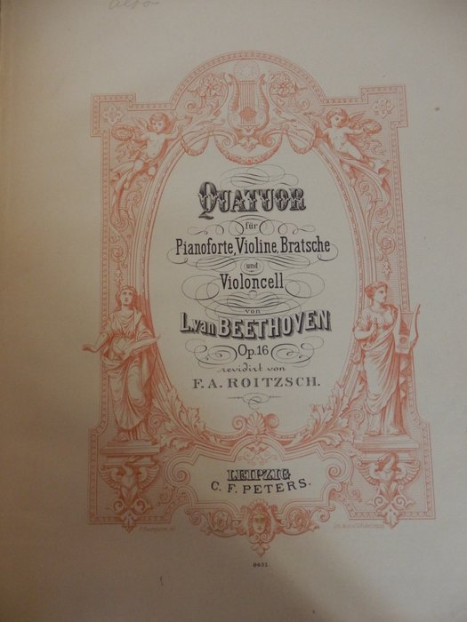 C.F Peters, Liebzig - 6x Classical Sheet Music Book: Beethoven, Mozart, Haydn - 1815