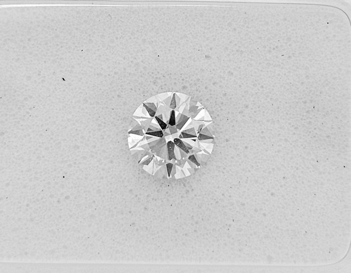 1 pcs Diamant  (Natur)  - 0.40 ct - Rund - E - SI1 - Gemewizard Gemological Laboratory (GWLab)