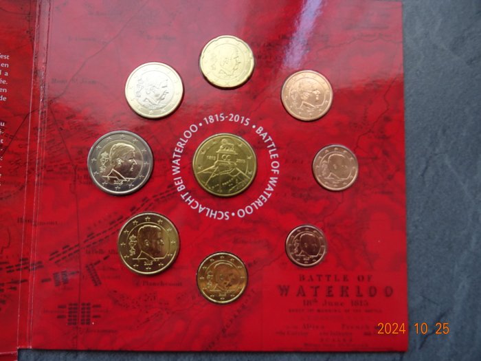 Belgien, Vatikanstaten. Coincard / Year Set (BU) 2010/2016 (11 items)  (Ingen mindstepris)