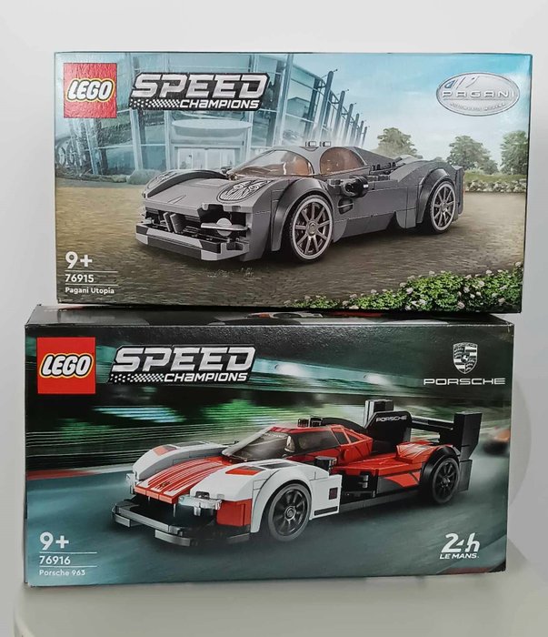 Lego - Speed Champions - 76916 76915 - NEW - MISB - SUPER ZESTAW -  LEGO Speed Champions - Pagani Utopia + Porsche 963 - Super car