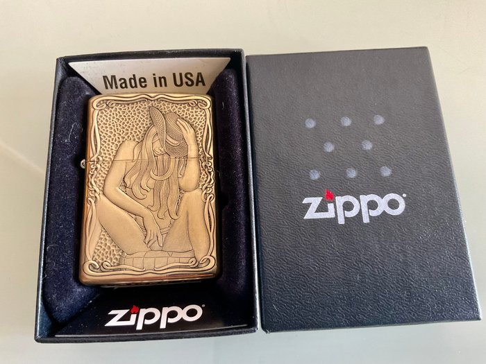 Zippo - Girls love cowboys - Lommelighter - messing