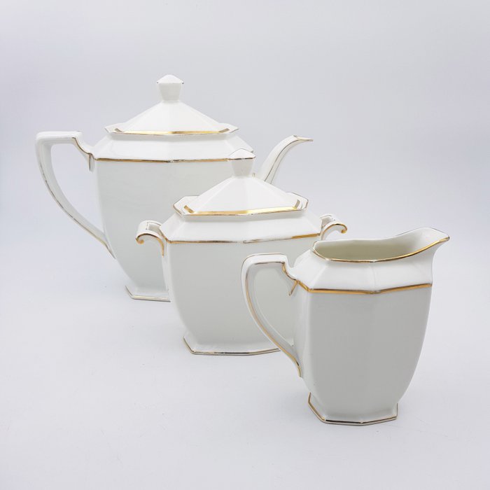 Bernardaud  Co. Limoges - Kaffesæt til 6 - Porcelæn