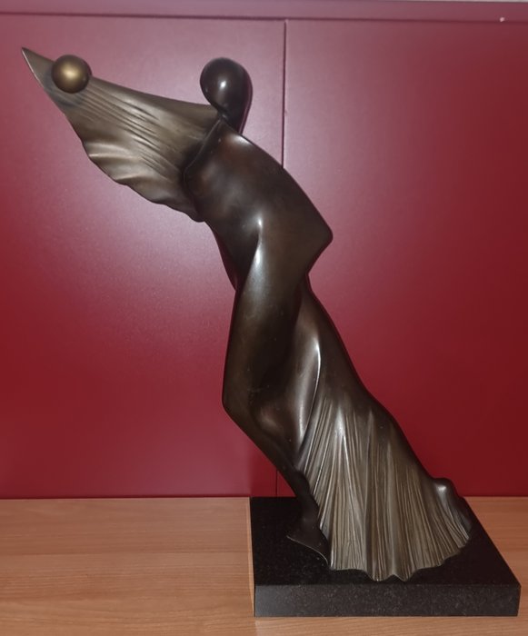 Jean Pierre Baldini (1949) - Skulptur Verso l'assoluto - 41 cm - Bronze - 1998