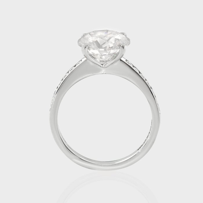 Ingen mindstepris - Ring - 14 karat Hvidguld -  3.25ct. tw. Diamant (Laboratoriedyrket) - Diamant - IGI