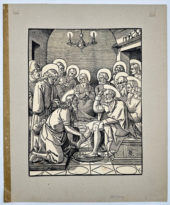 Sebastian Kirchmaier after Albrecht Dürer - Washing of the Feet of Christ - 1574