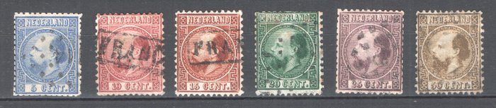 Holland 1868 - 3. udgave - Kong Willem III - med certifikat NVPH 12IA - NVPH 7/12