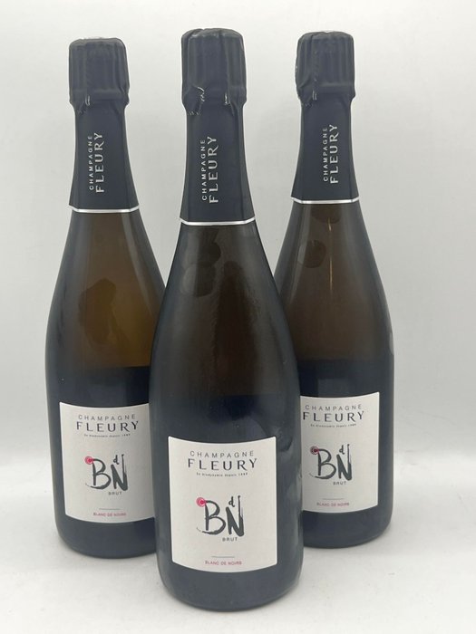 Fleury, Brut - Champagne Blanc de Noirs - 3 Flaske (0,75L)