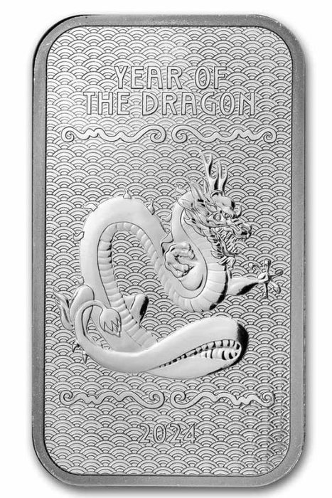 Verden Silver medal 2024 Lunar - Year of the Dragon 1 Oz (999)  (Ingen mindstepris)