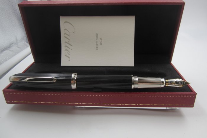 Pregiata Louis Cartier  "Dandy" - Black Platinum - Francia '2000 - Fyldepen