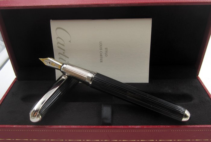 Pregiata Louis Cartier  "Dandy" - Black Platinum - Francia '2000 - Fyldepen