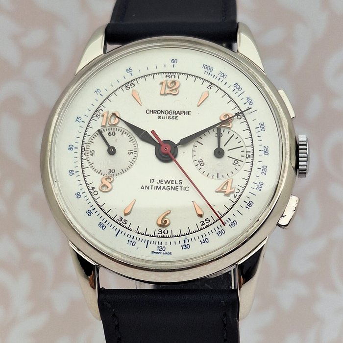 Chronographe Suisse - Cal. Landeron 48 - JUMBO 39.5mm - Ingen mindstepris - Mænd - 1950-1959