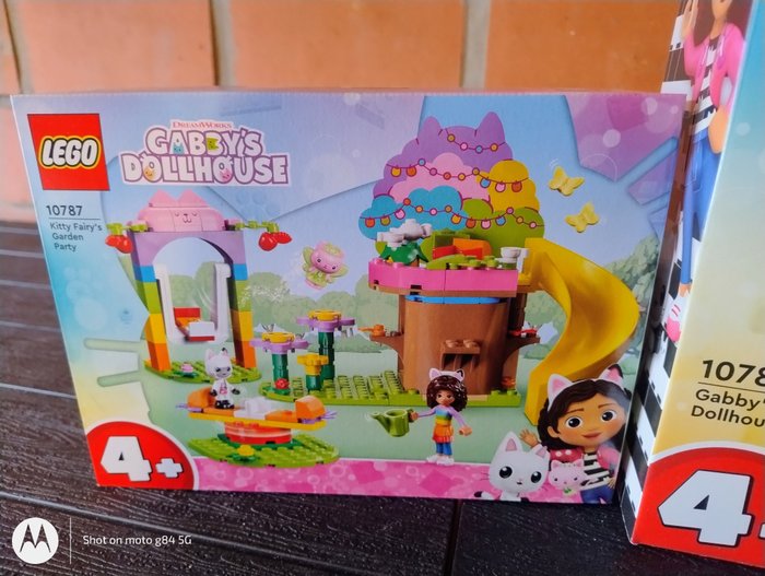 Lego - Gabby's Dollhouse - 10785 + 10786 + 10787 + 10788 - Bakey with Cakey Fun + Gabby  MerCat's Ship  Spa + Kitty Fairy's Garden Party + Gabby's Dollhouse